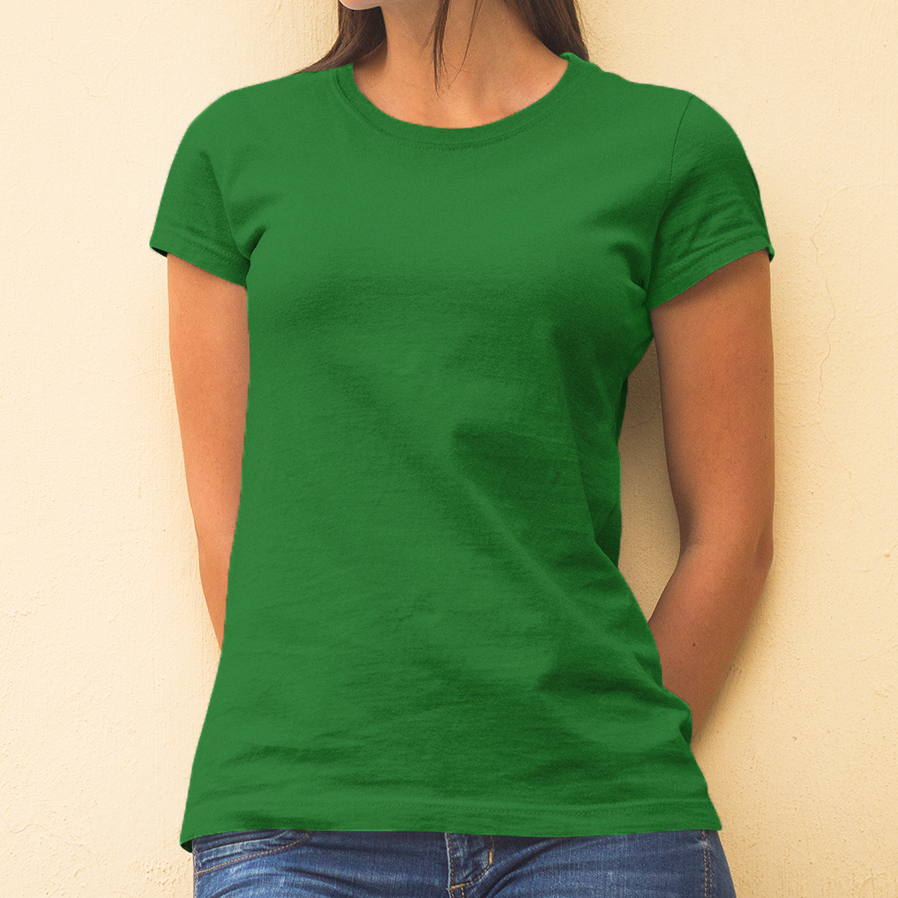 Camiseta baby look verde bandeira
